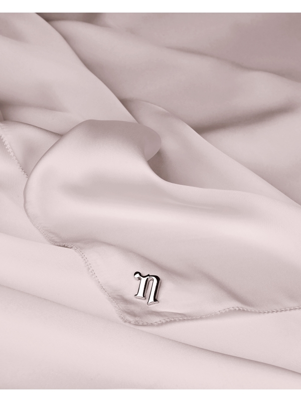 EILA SATIN SHAWL - ROSEWATER
