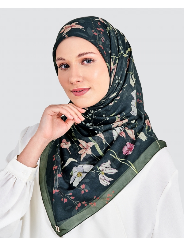 ELEANOR COTTON VOILE SQUARE - GLOW