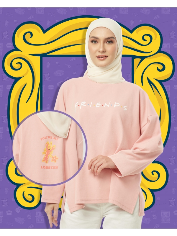 FRIENDS X NAELOFAR THE JUMPER - YOU'RE MY LOBSTER - PINK