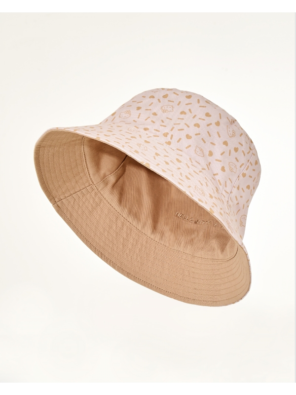 HELLO KITTY X NAELOFAR REVERSIBLE BUCKET HAT - PUDDING
