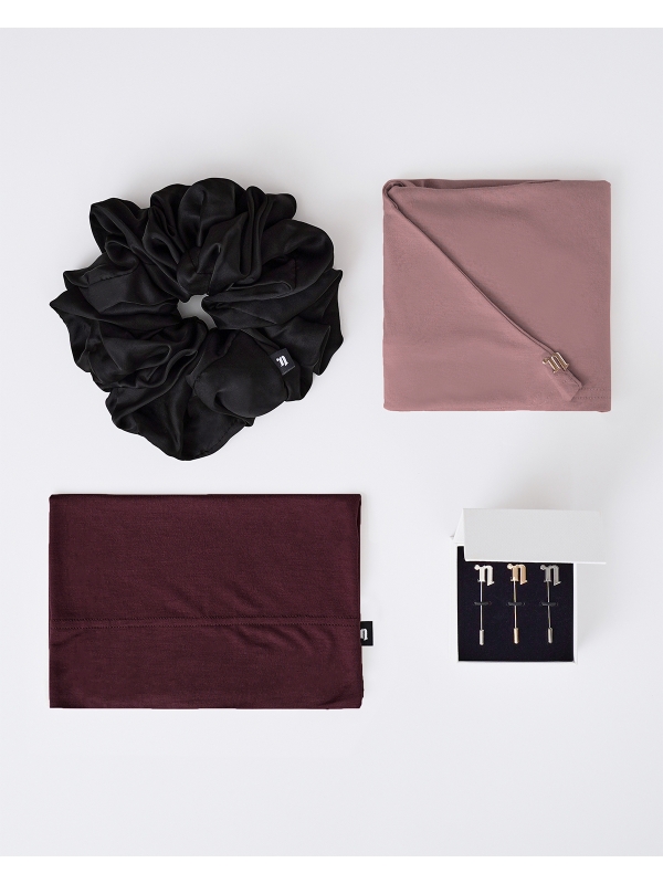 FIRST HIJAB KIT - SOPHIA - MEDIUM DUSTY-ORANGE