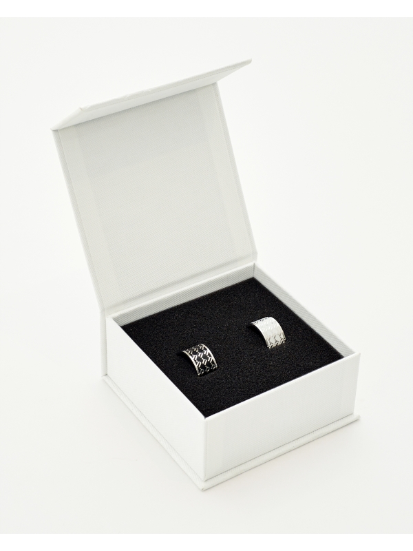 N MONOGRAM HIJAB RING - SILVER