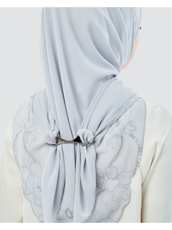 HOOP LOOP HIJAB RING - SILVER