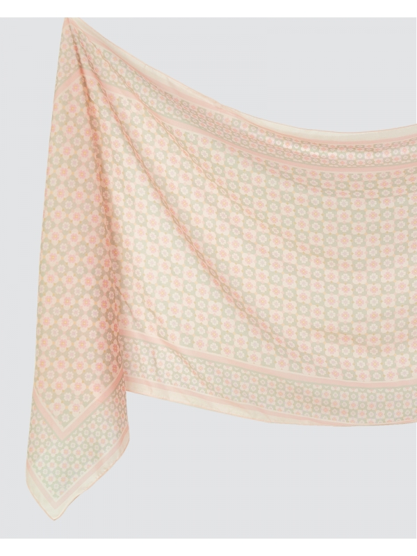 KALEIDOSCOPE COTTON VOILE SHAWL - BUBBLY