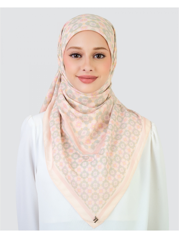 KALEIDOSCOPE COTTON VOILE SQUARE - BUBBLY