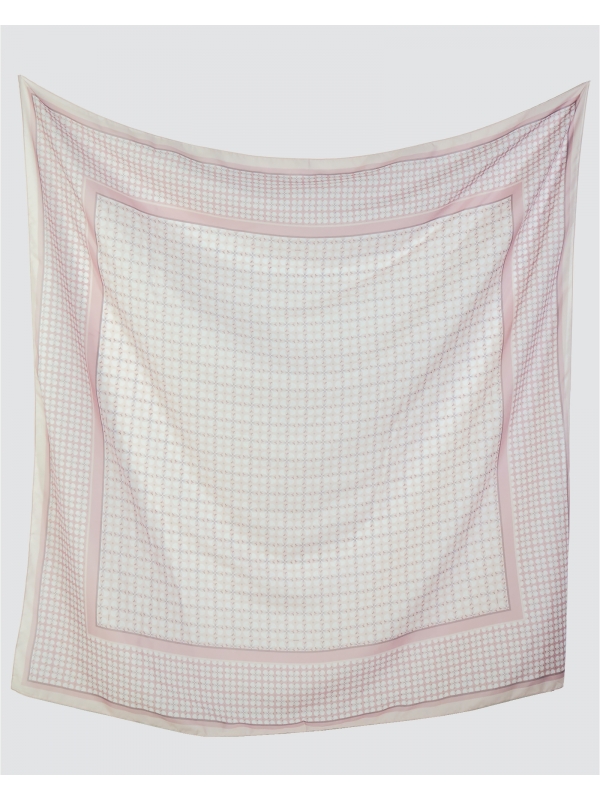 KALEIDOSCOPE COTTON VOILE SQUARE - WHISPER
