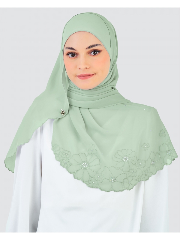 KIRANA CRYSTAL SHAWL - GARDEN