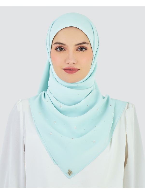 LADY MAYA MATTE SATIN SQUARE - SKY BLUE
