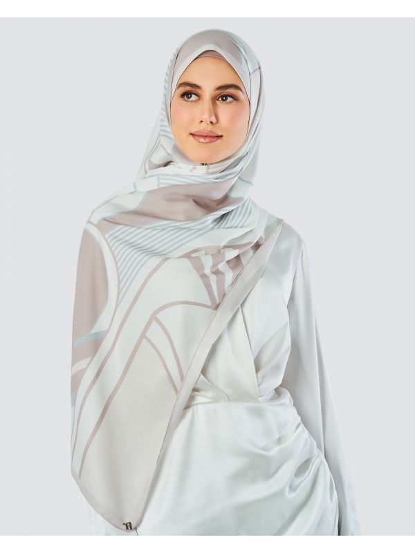 LINEAR RAY SHAWL - CHAMPAGNE