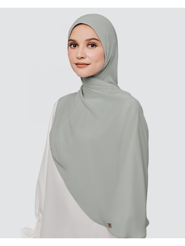 LINIA LINE CHIFFON SHAWL - GREY
