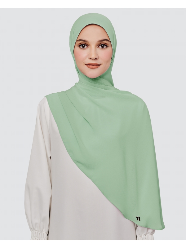 LINIA LINE CHIFFON SHAWL - MINT
