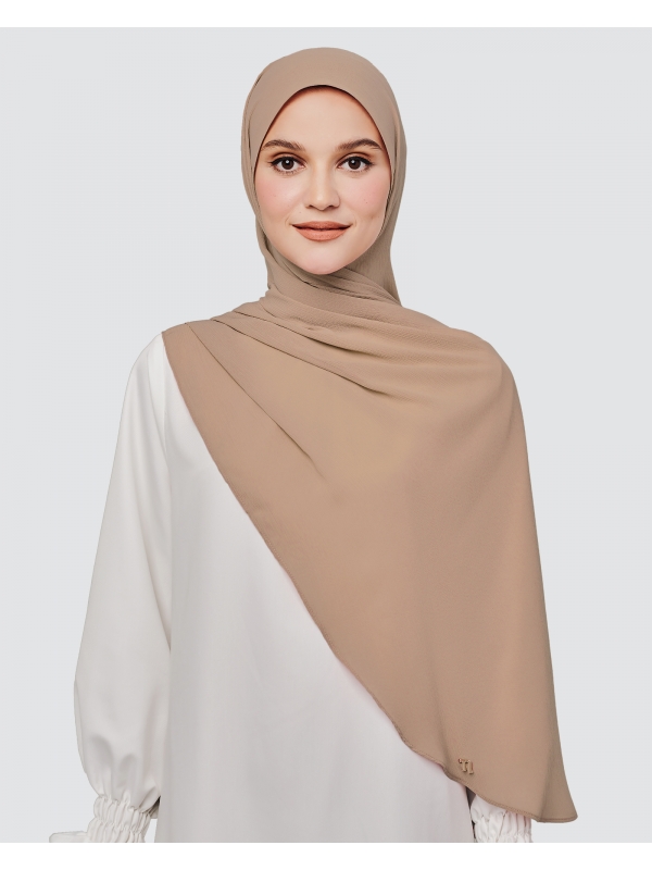 LINIA LINE CHIFFON SHAWL - WHEAT