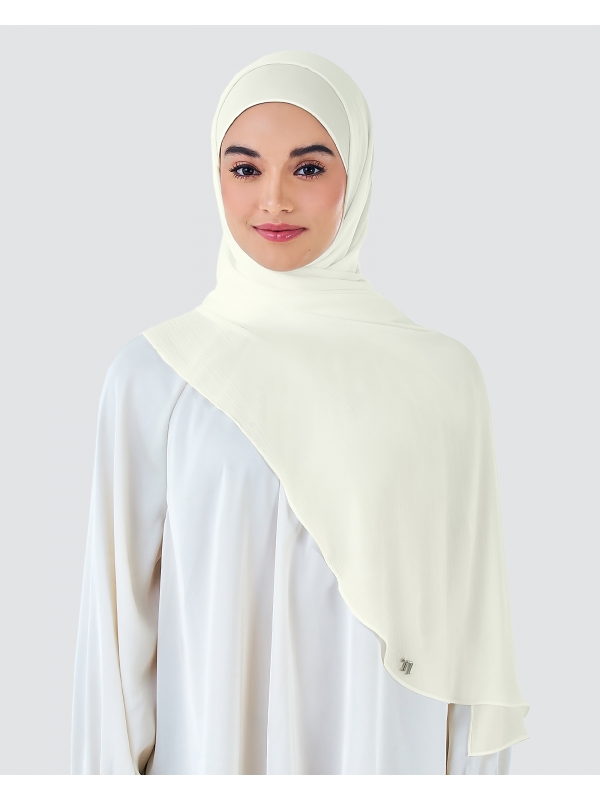 LINIA LINE CHIFFON SHAWL - IVORY