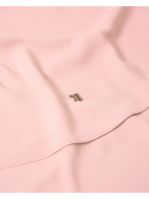 LONG CHIFFON SHAWL - BLUSH PINK