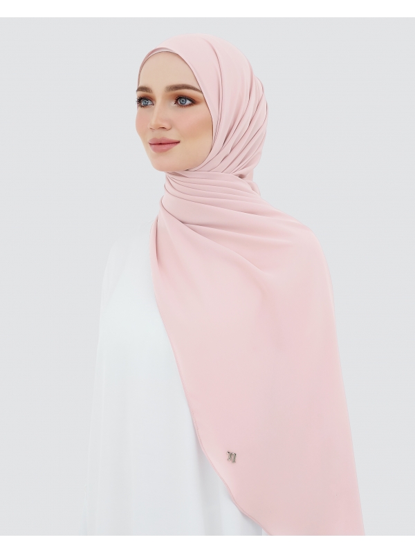 LONG CHIFFON SHAWL - COTTON CANDY