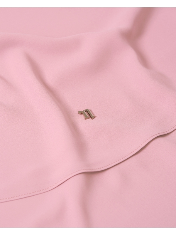 LONG CHIFFON SHAWL - LIGHT PINK-PURPLE