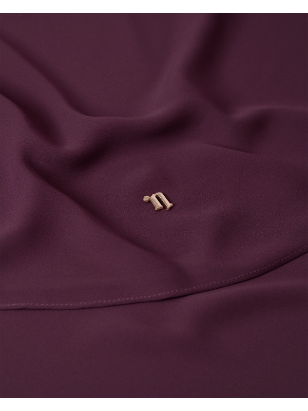 LONG CHIFFON SHAWL - MAROON