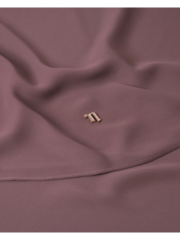 LONG CHIFFON SHAWL - MULBERRY