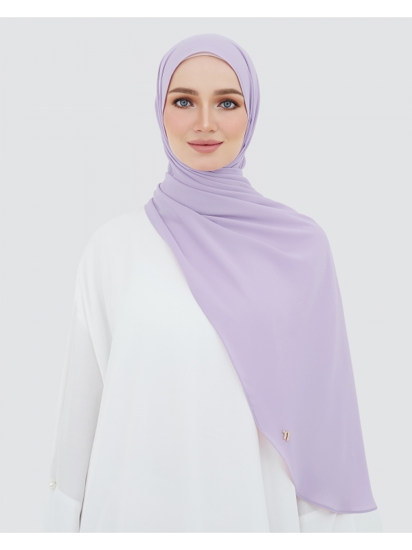 LONG CHIFFON SHAWL - PETUNIA