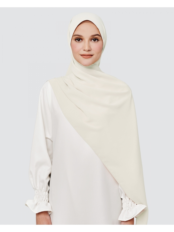 MAYA MATTE SATIN SHAWL - CLAY