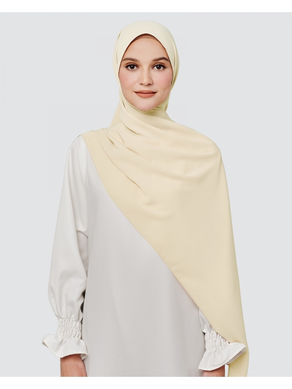 MAYA MATTE SATIN SHAWL - CREAM