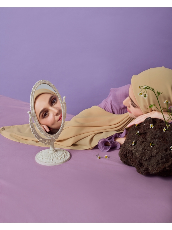 MAYA MATTE SATIN SQUARE - MASALA TEA