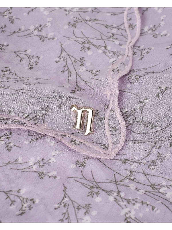 MELUR EMBROIDERED SHAWL - IRIS