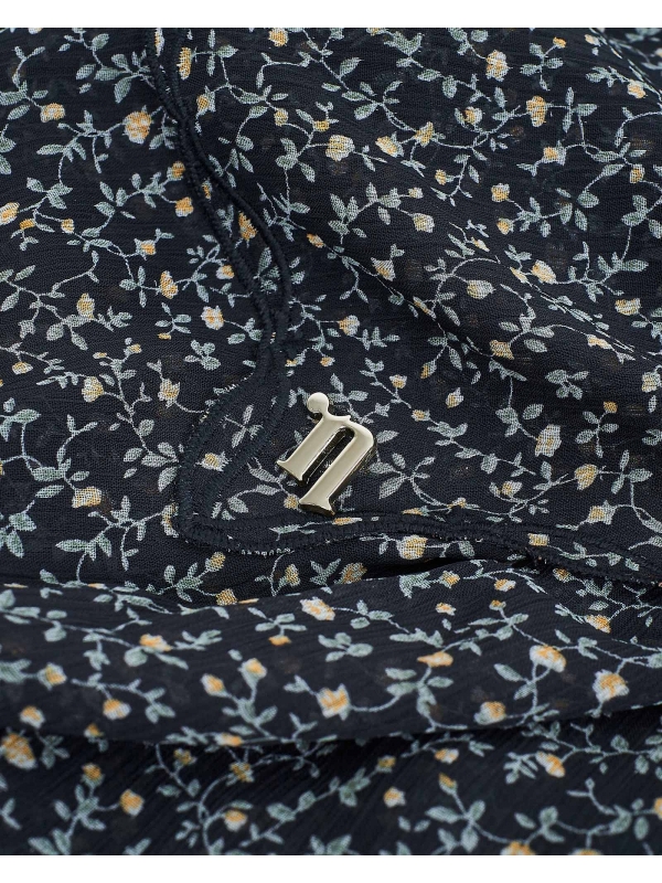 MELUR EMBROIDERED SHAWL - MIDNIGHT