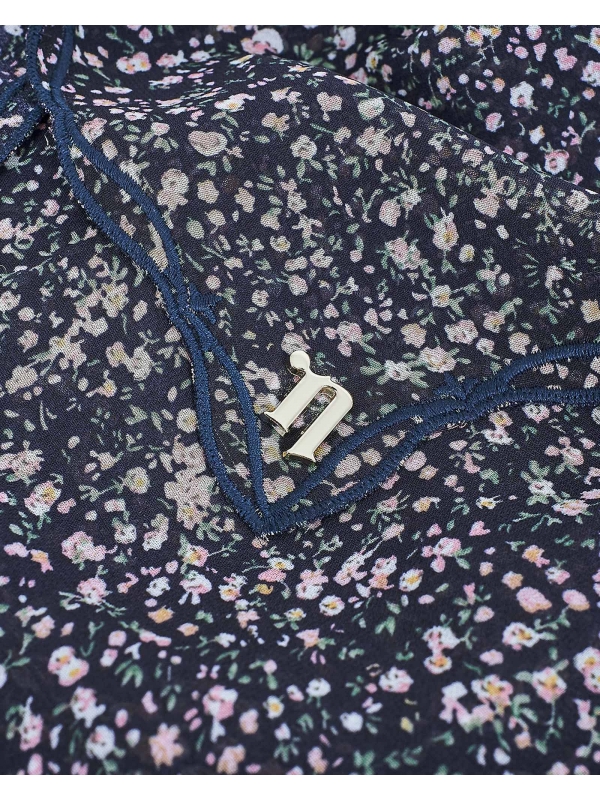 MELUR EMBROIDERED SHAWL - MYSTIC