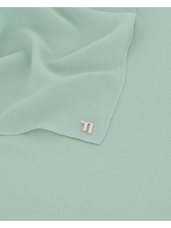 MILDA SHAWL - MEDIUM LIGHT CYAN-GREEN