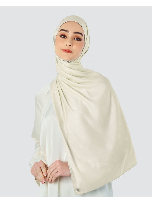 MODA MATTE SATIN SHAWL - IVORY