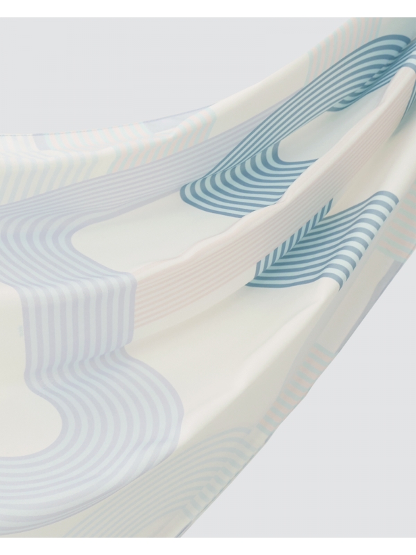 MONOGRAM MANIA SHAWL - POWDER BLUE