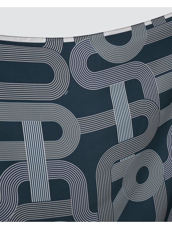 MONOGRAM MANIA SQUARE - NAVY BLUE