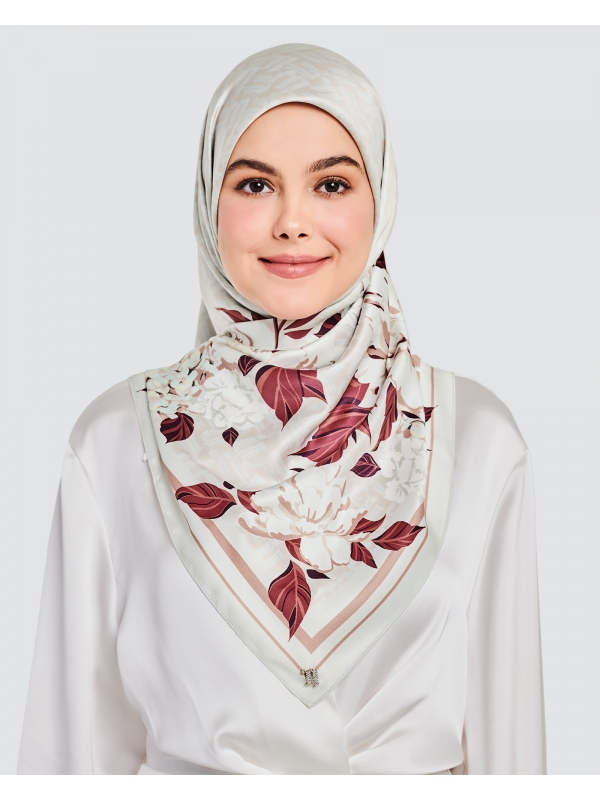 THE 8IRTHDAY COLLECTION - FLORAL MONOGRAM SQUARE - NUDE
