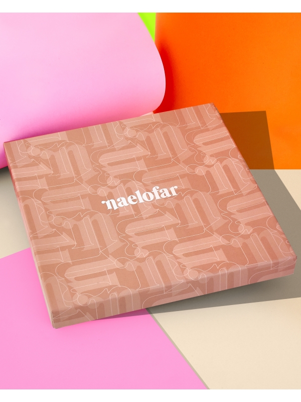 MONOGRAM SCARF BOX - BROWN