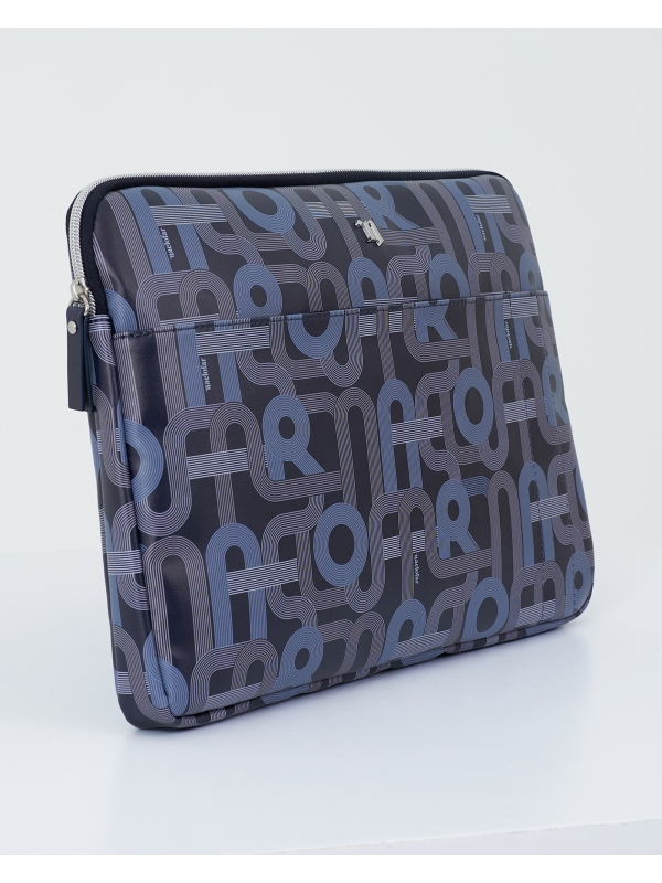 MONOGRAM MANIA LAPTOP SLEEVE - NAVY BLUE