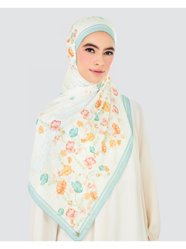 MONOGRAM POPPY SHAWL - SUNNY