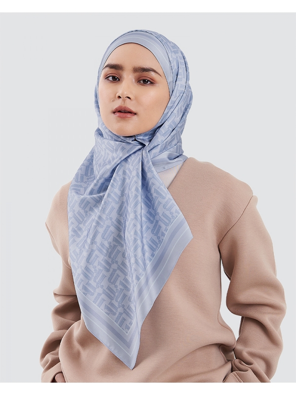 NAELOFAR MONOGRAM SHAWL - PURPLE