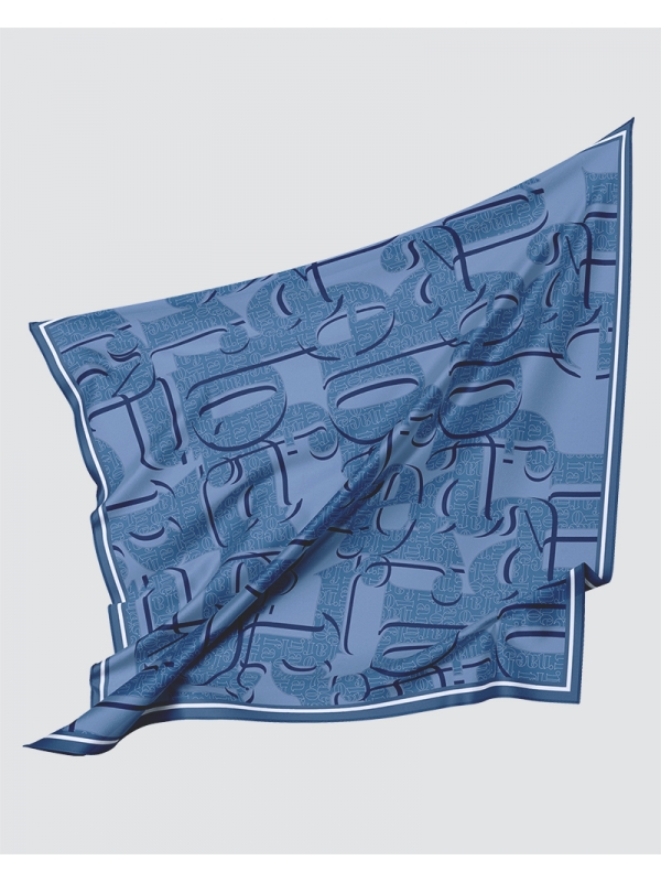 NAELOFAR MONOGRAM SQUARE - BLUE
