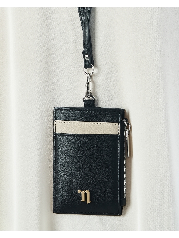 N ICON COLOUR LANYARD - BLACK