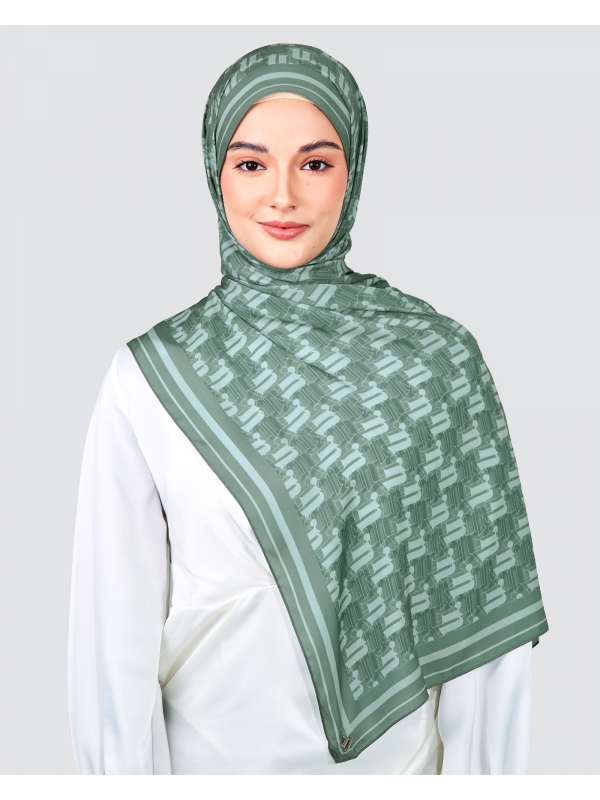 MONOGRAM SHAWL - CARIBBEAN