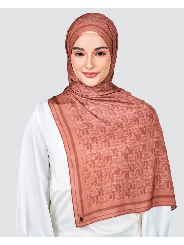 MONOGRAM SHAWL - GINGER