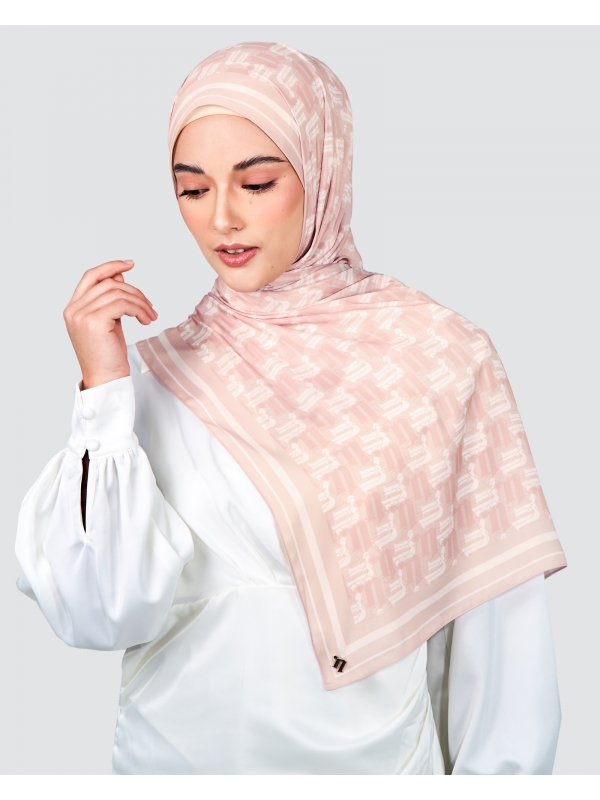 MONOGRAM SHAWL - PEONY