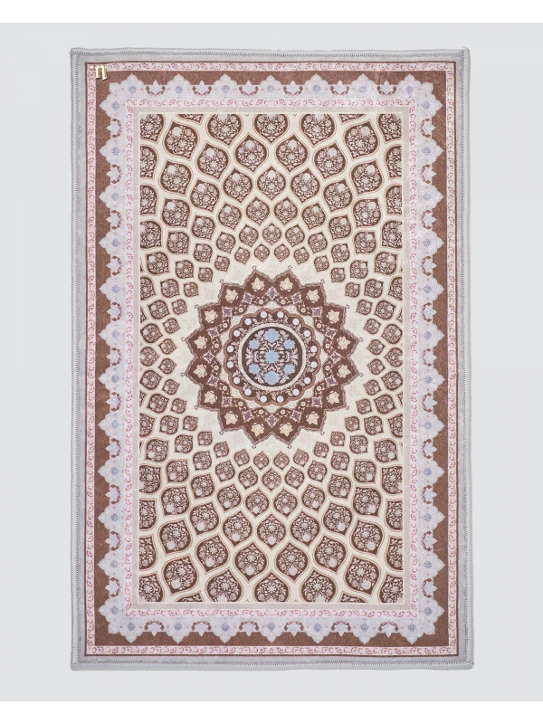 NAJMA MINI SEJADAH DUO SET - TEAL GREEN & BROWN