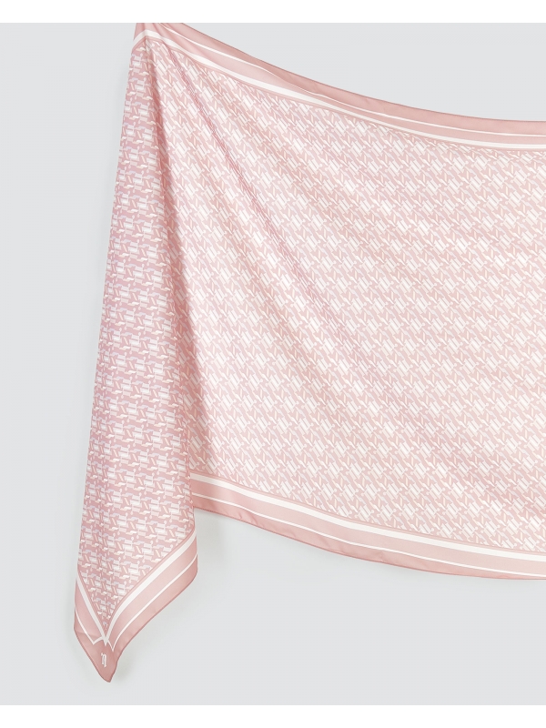 NOVA MONOGRAM SHAWL - BLUSH