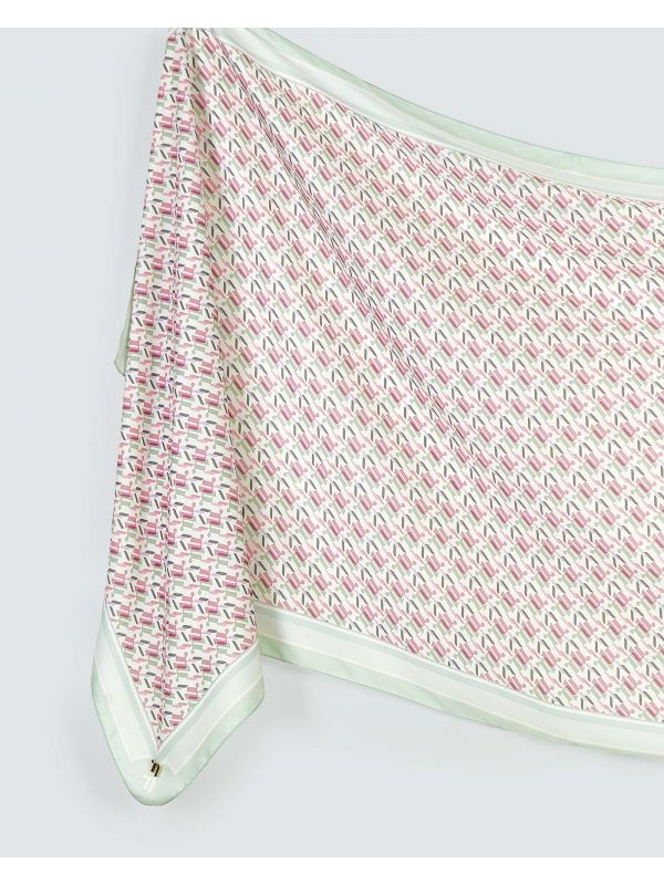 NOVA MONOGRAM SHAWL - CEYLON