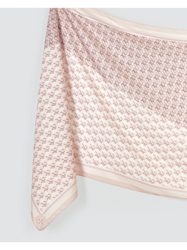 NOVA MONOGRAM SHAWL - CHAI TEA