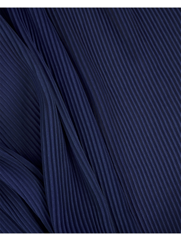 PIYA PLEATED SHAWL - DARK BLUE