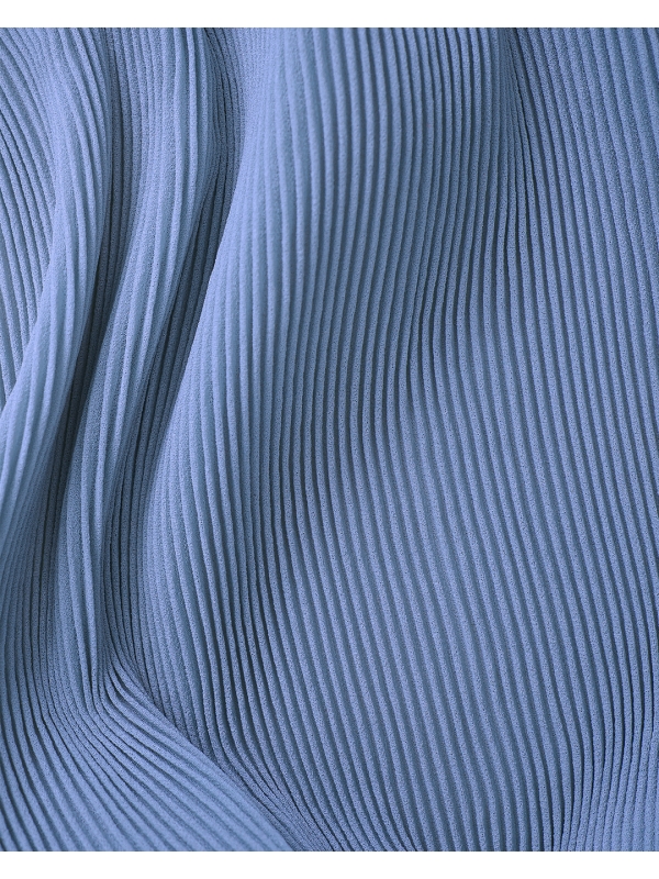 PIYA PLEATED SHAWL - DUSTY BLUE
