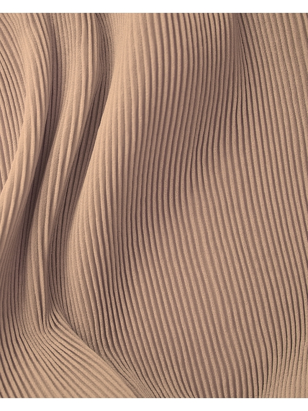 PIYA PLEATED SHAWL - DUSTY BROWN